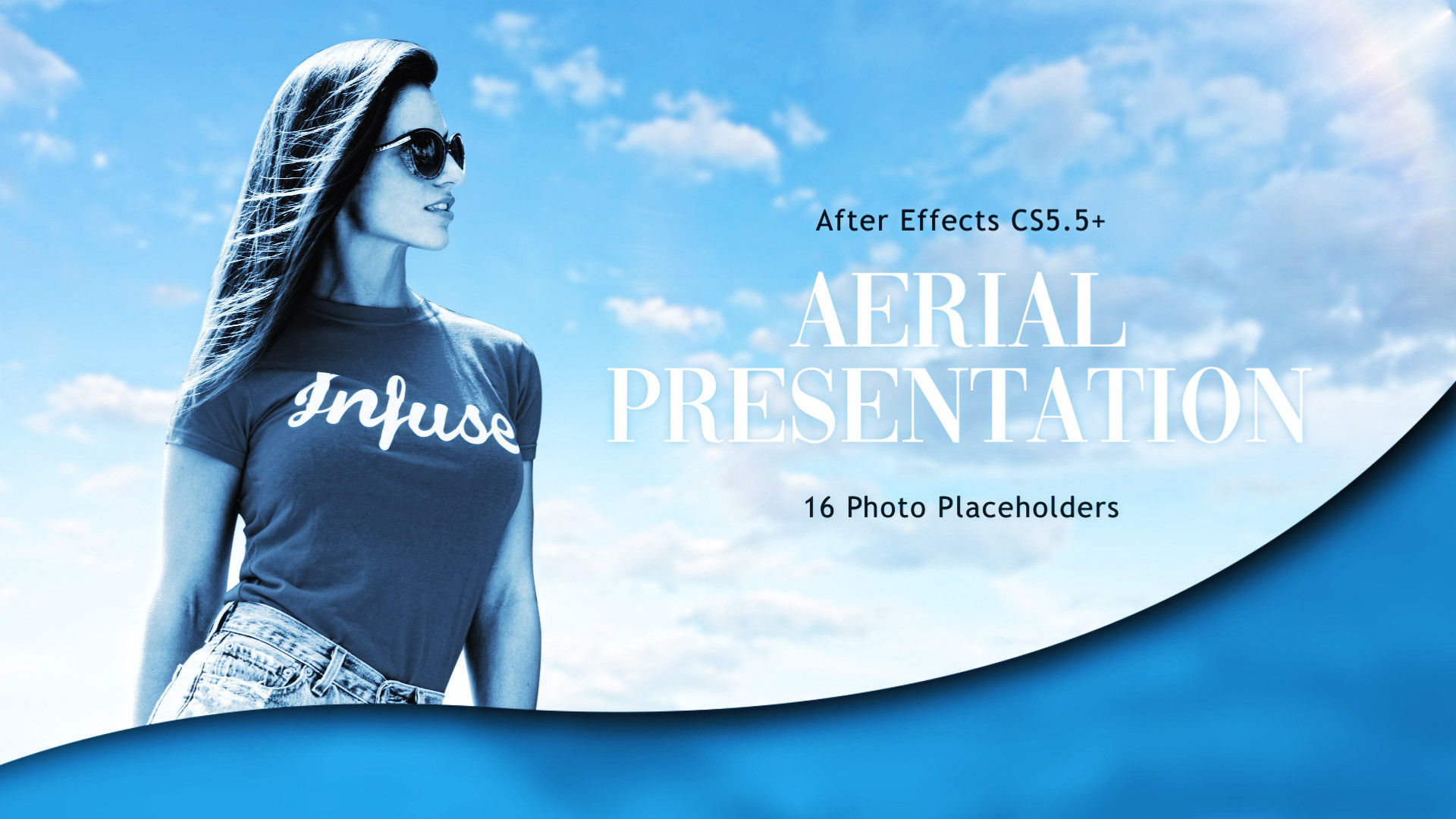 空中演示精彩介绍媒体素材库精选AE模板