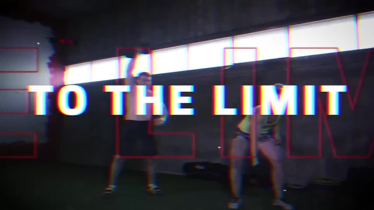 毛刺效果体育过渡动画素材库精选PR模板