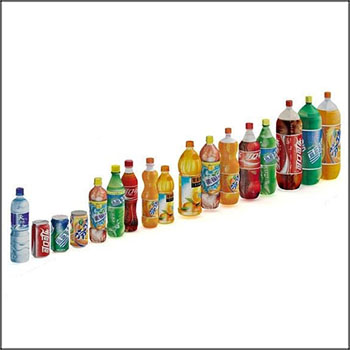 可乐雪碧橙子芬达饮料素材之家精选3D模型