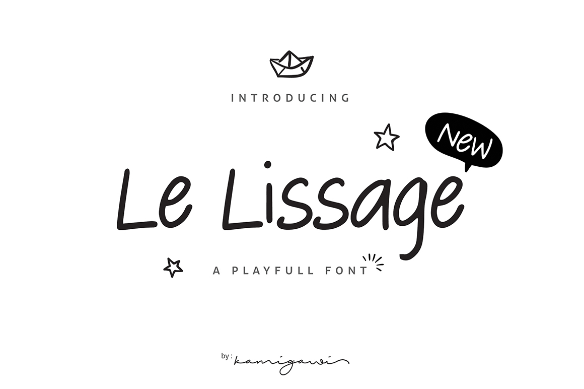 Le Lissage Regular Font素材之家精选英文字体