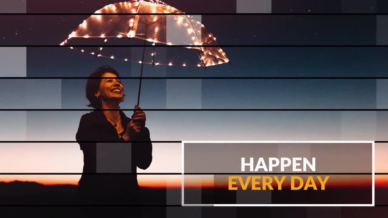 创意设计的文字动画幻灯片展示素材库推荐PR模板