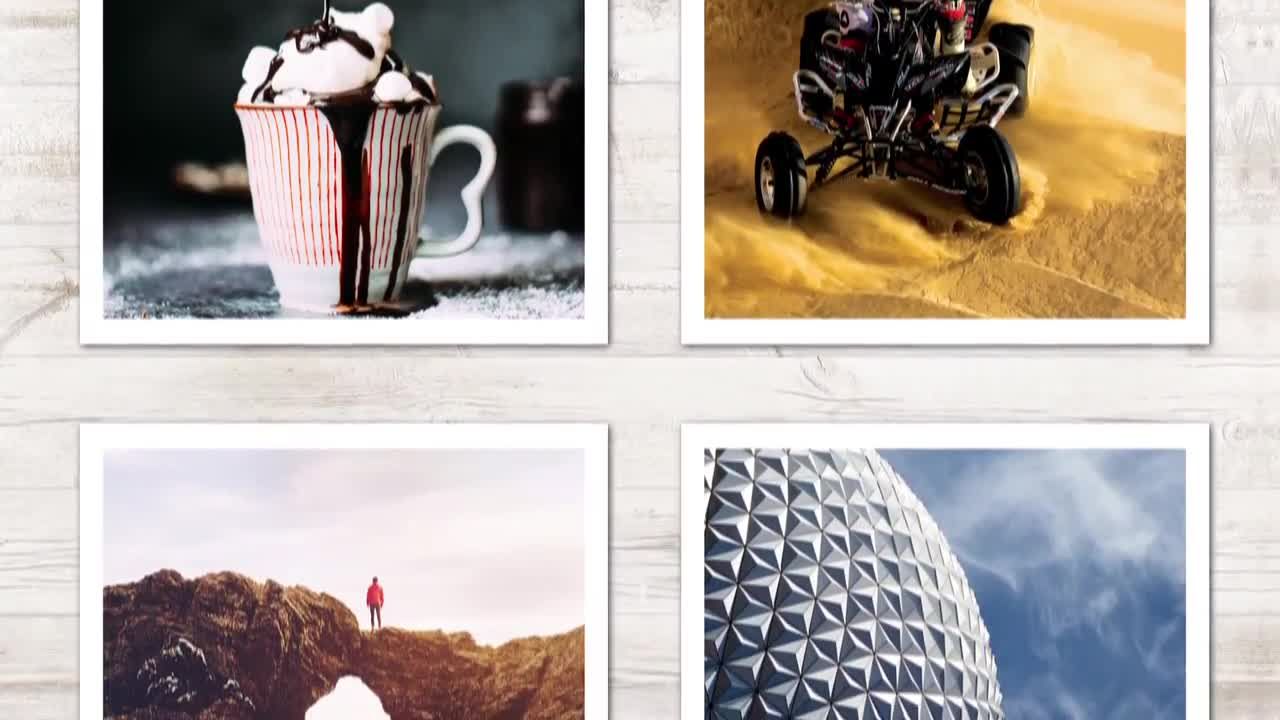 移动相机幻灯片照片展示素材库精选AE模板