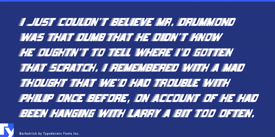 Barbatrick Font插图2