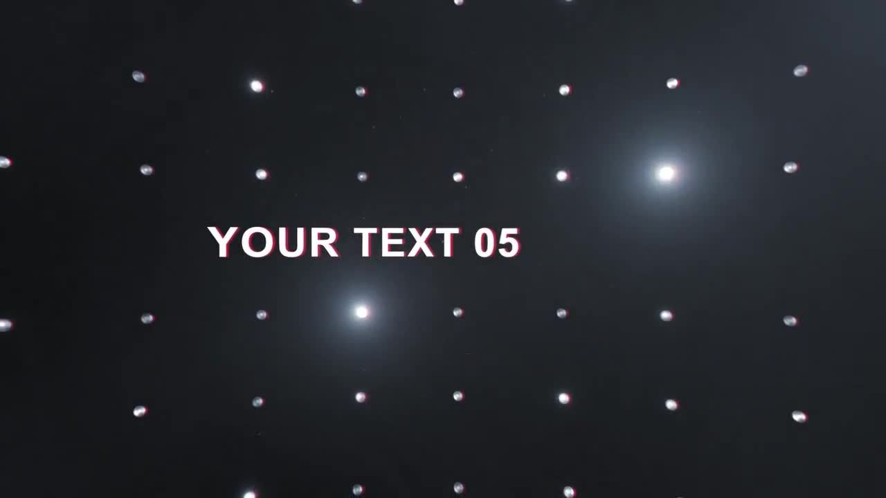 9条灯光网格文本标题素材库精选AE模板