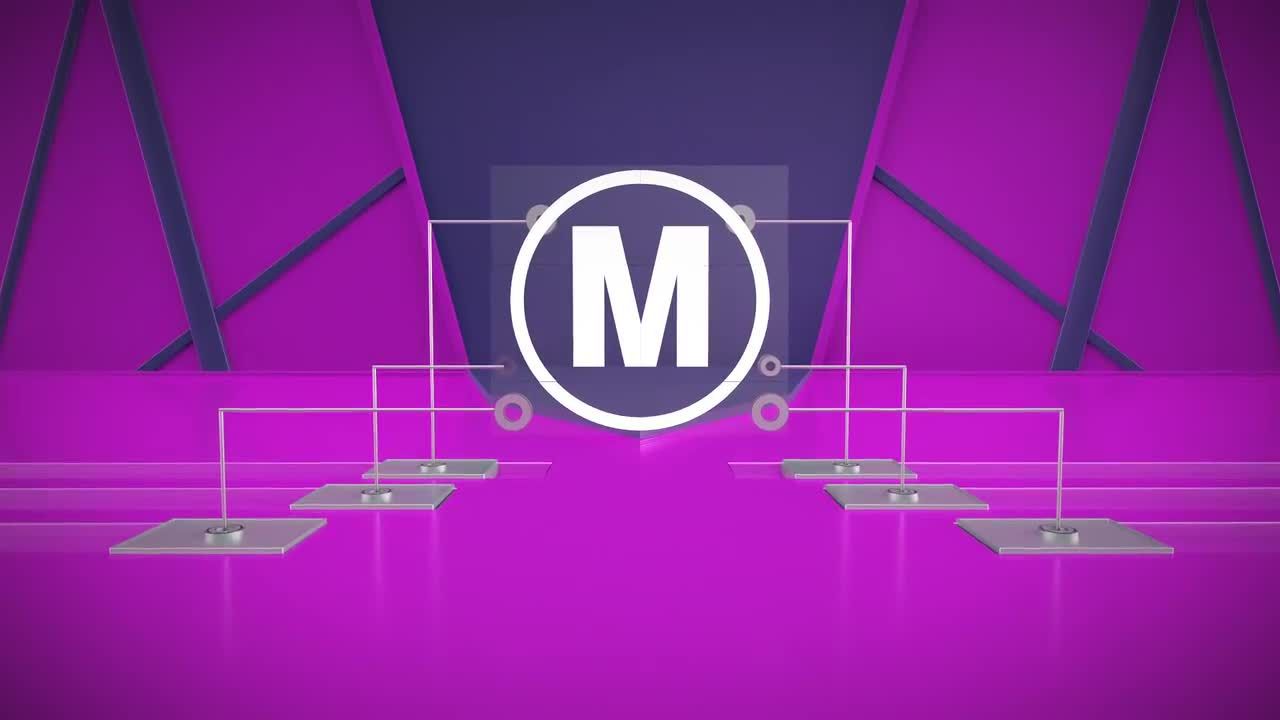 简短动态的创意技术标志徽标素材库精选AE模板