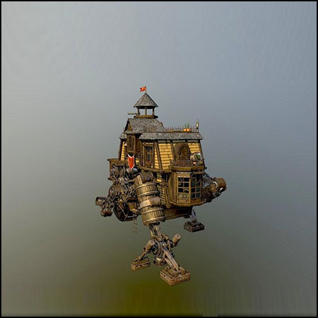 流浪者之家-机械科幻木屋素材之家精选3D模型