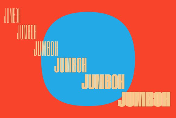 JUMBOH Font素材之家精选英文字体