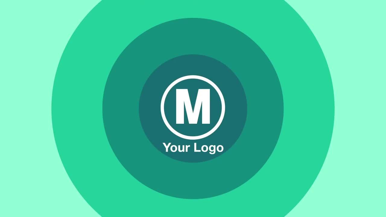 8个简单明亮且动态动画的过渡徽标素材库精选AE模板