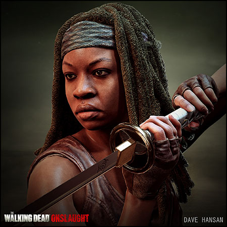 行尸走肉：猛攻游戏米琼恩角色人物素材之家精选3D模型