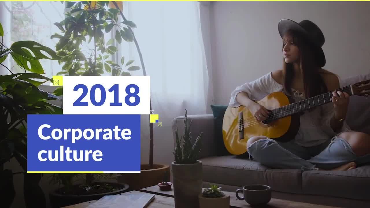 现代企业时间表介绍素材库精选AE模板