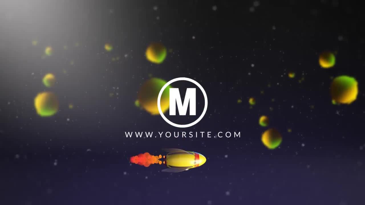 卡通火箭标志V2素材库精选AE模板