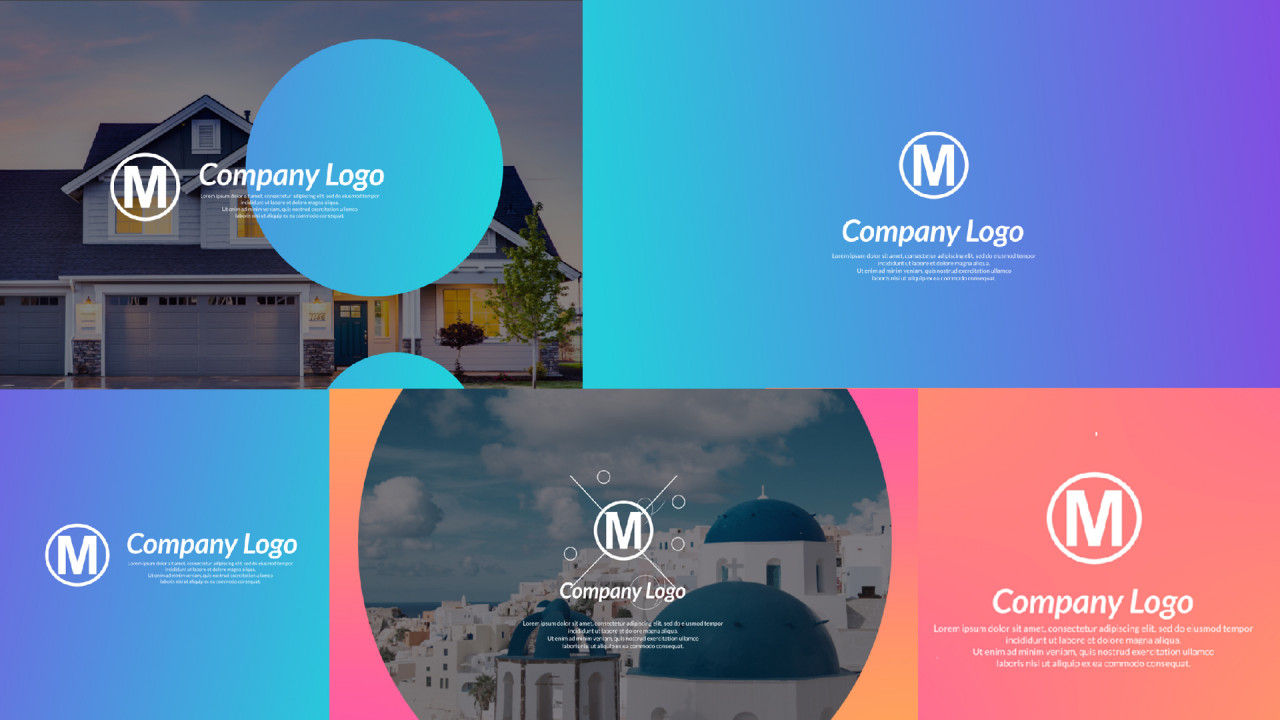 快速徽标显示动画图层素材库精选AE模板