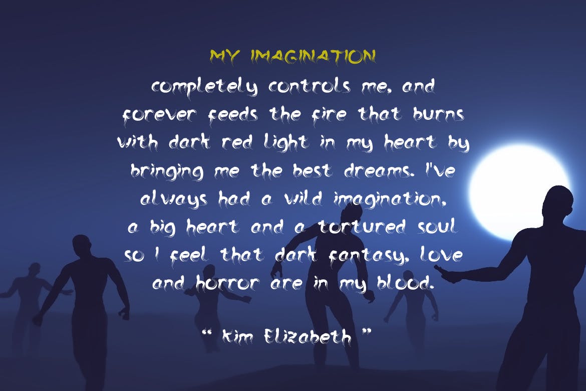 幽灵风格英文画笔笔刷装饰设计字体 The Ghost – Haunted Display Typeface插图(3)