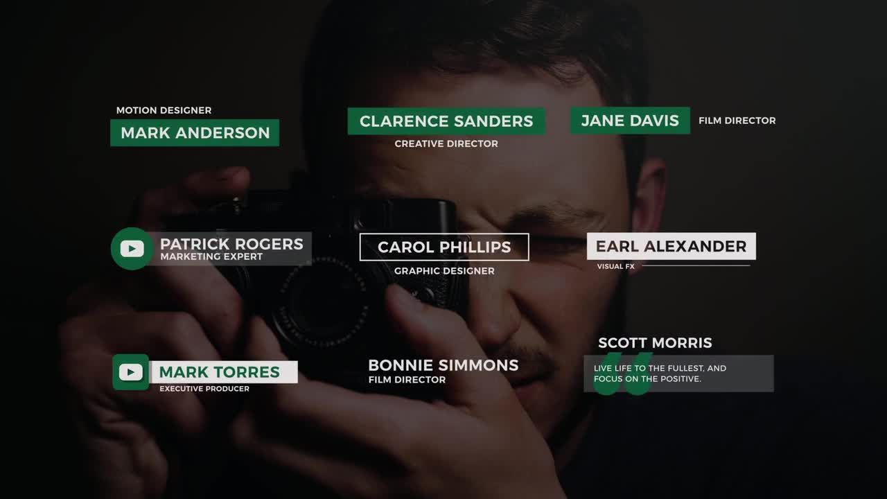 9个平滑美观动画低三分之二标题素材库精选AE模板