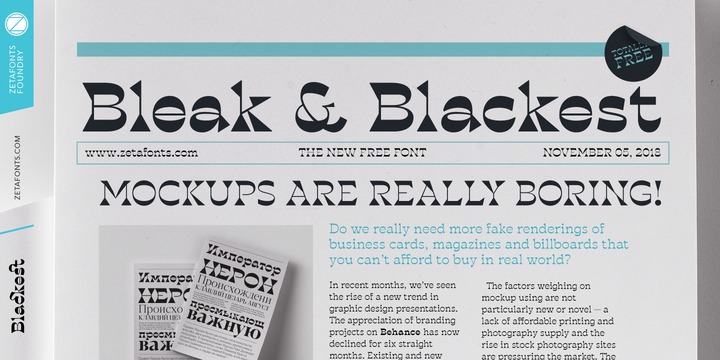 Blackest Font Family素材之家精选英文字体