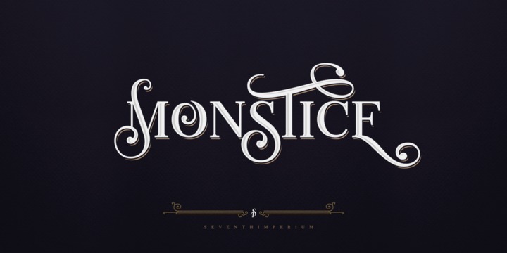 Monstice Font Family素材之家精选英文字体