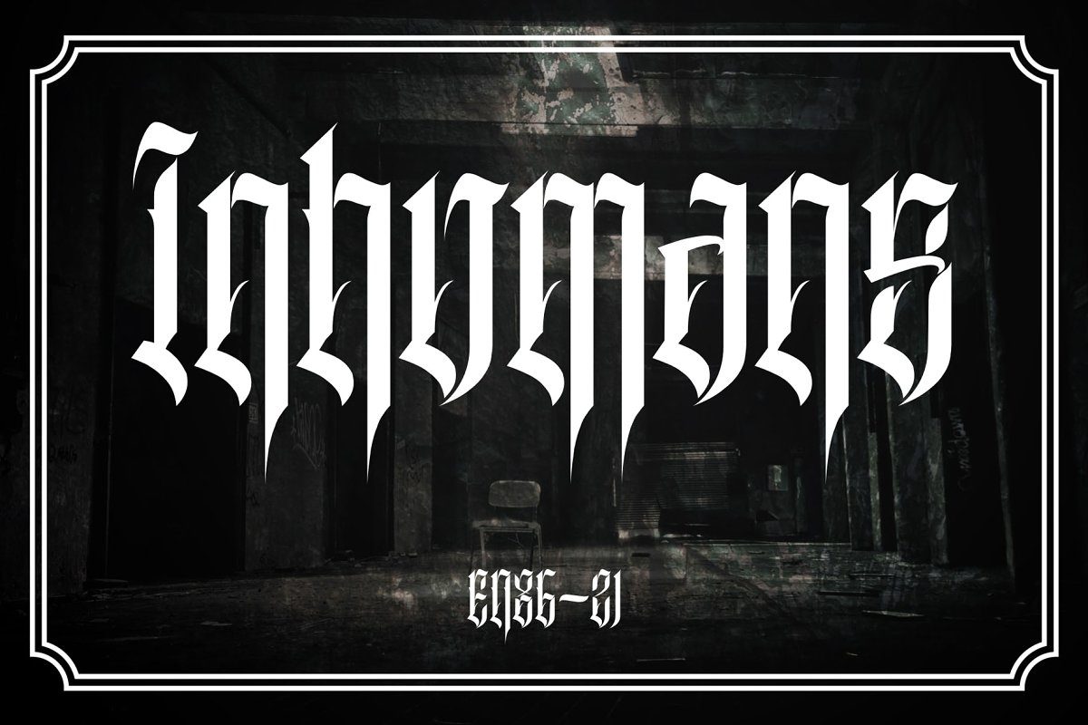 Inhumans Font素材之家精选英文字体