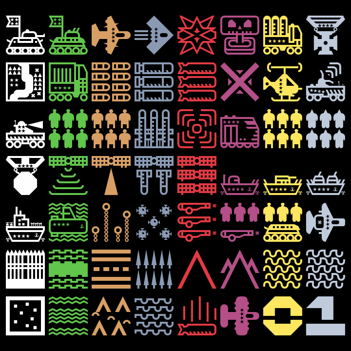 Militaricons font插图