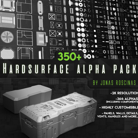 350+硬面质感的3DMAX素材Alpha通道PSD格式