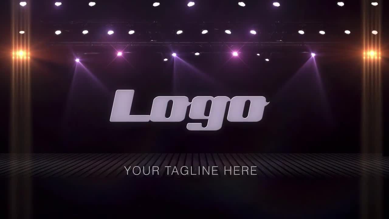 史诗般的舞台徽标动画素材库精选AE模板