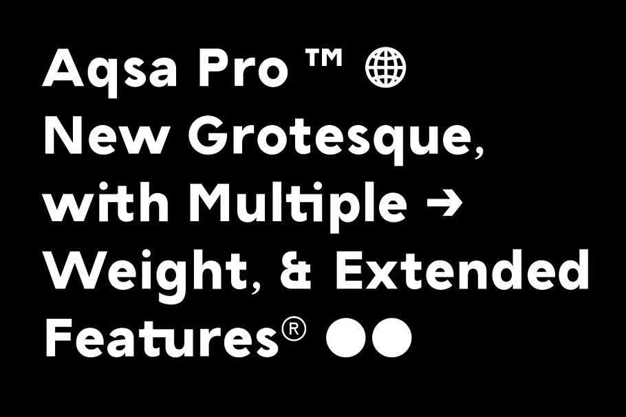 Aqsa Grotesque Pro Font插图1