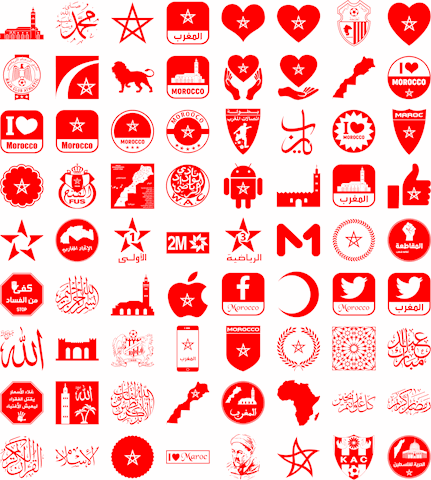 Font Morocco Color font素材之家精选英文字体