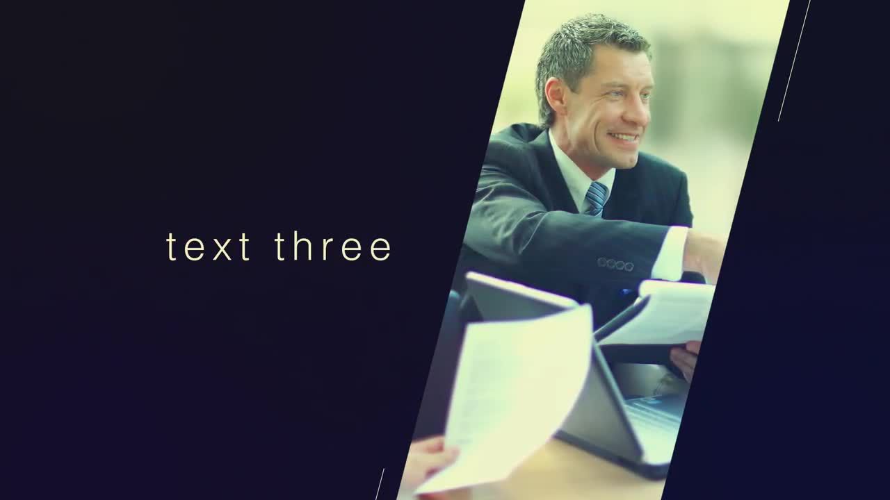 时尚优雅的仰角滑动效果logo动画展示素材库精选AE模板