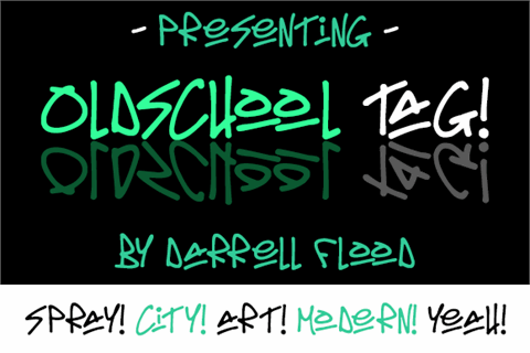 Oldschool Tag font素材之家精选英文字体