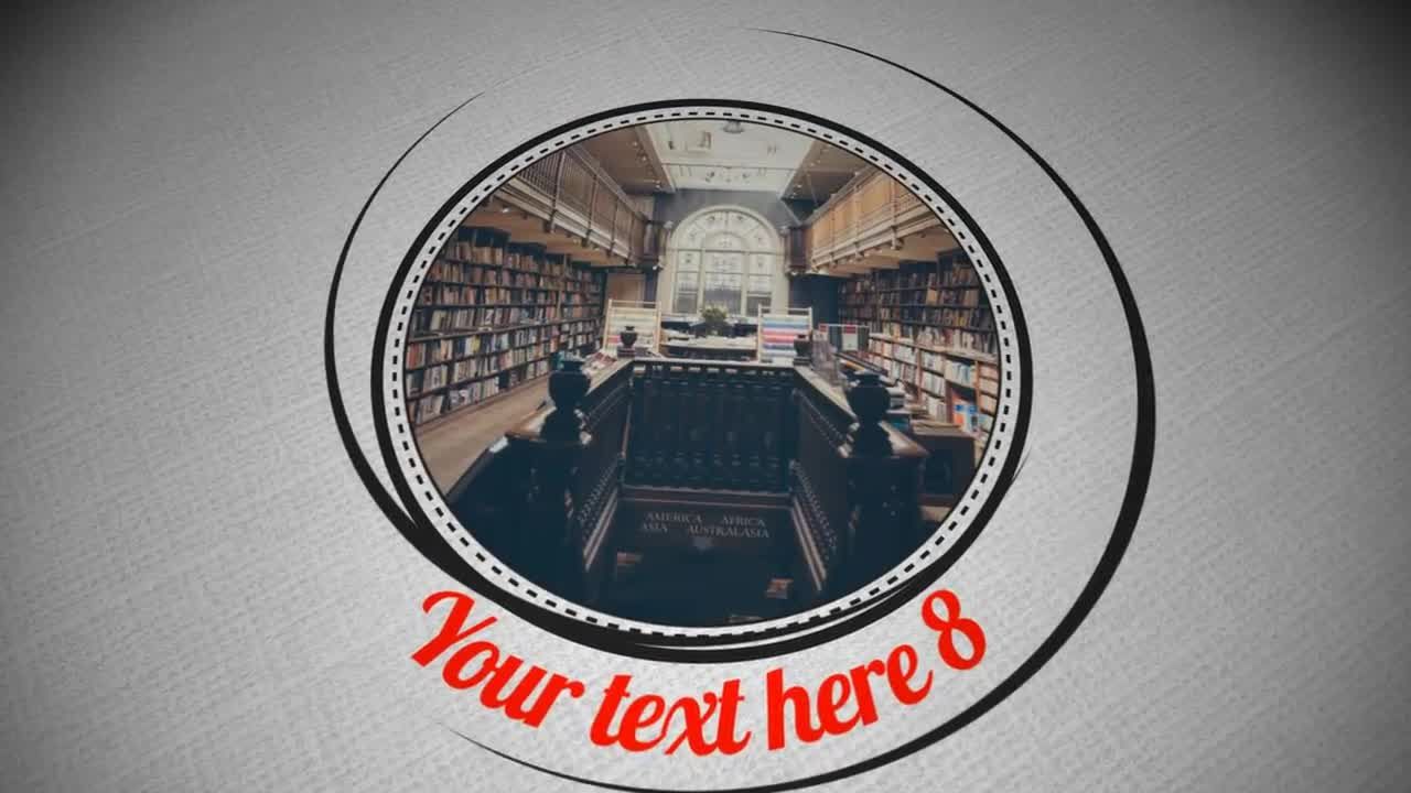 优雅干净纸幻灯片素材库精选AE模板