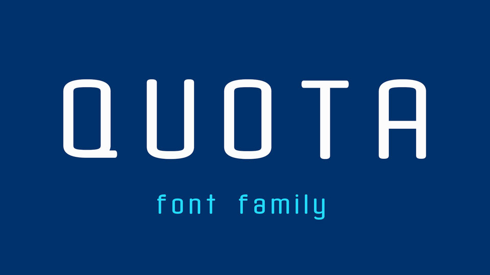 Quota Font Family插图