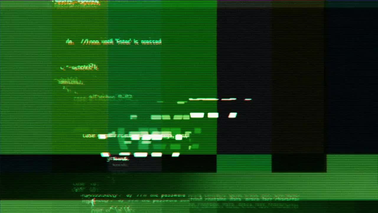 动画视频监控黑客风格过渡素材库精选AE模板