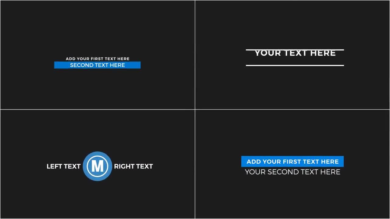 20个简单的商业演示标题素材库精选AE模板