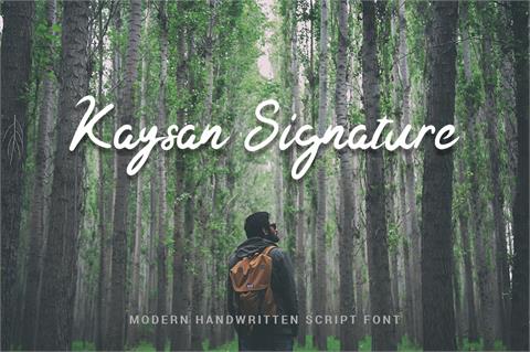Kaysan Signature font素材之家精选英文字体