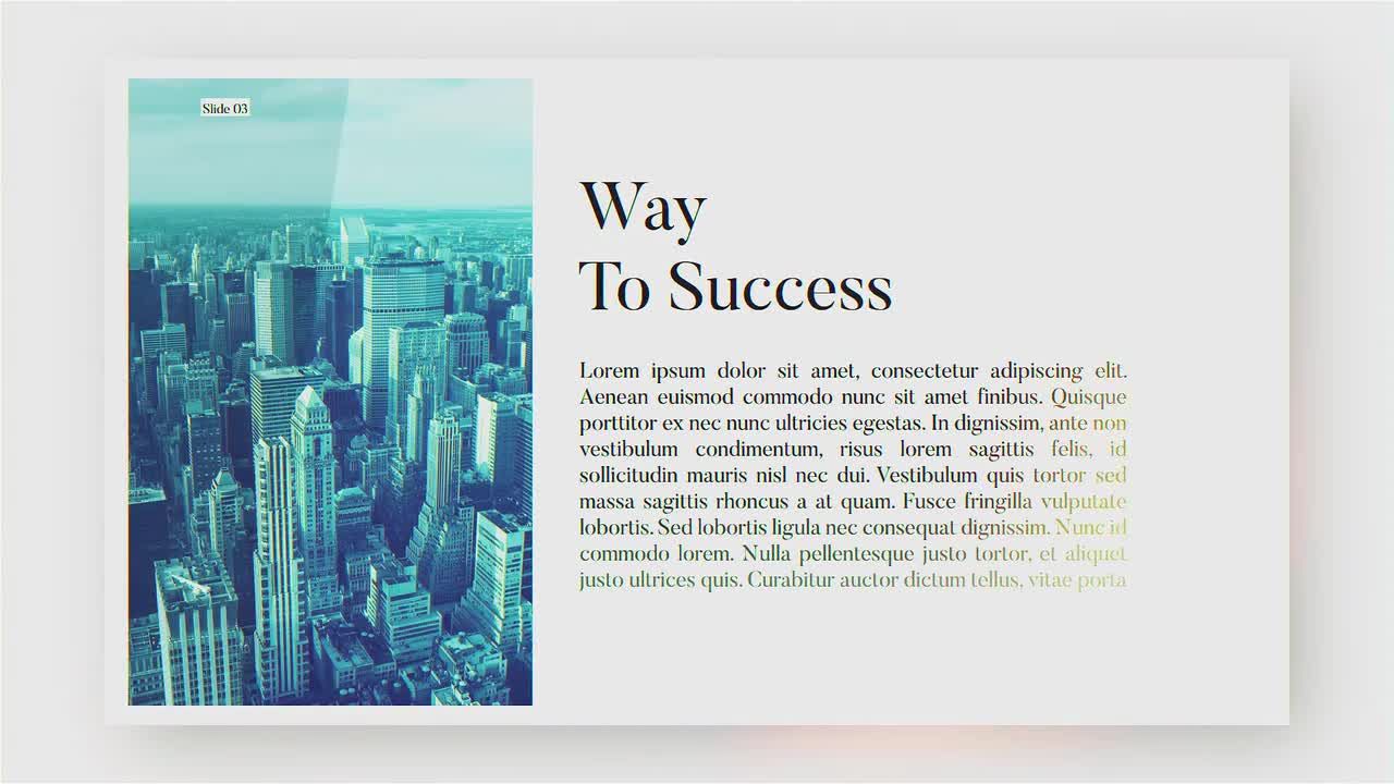 时尚商务演示素材库精选AE模板