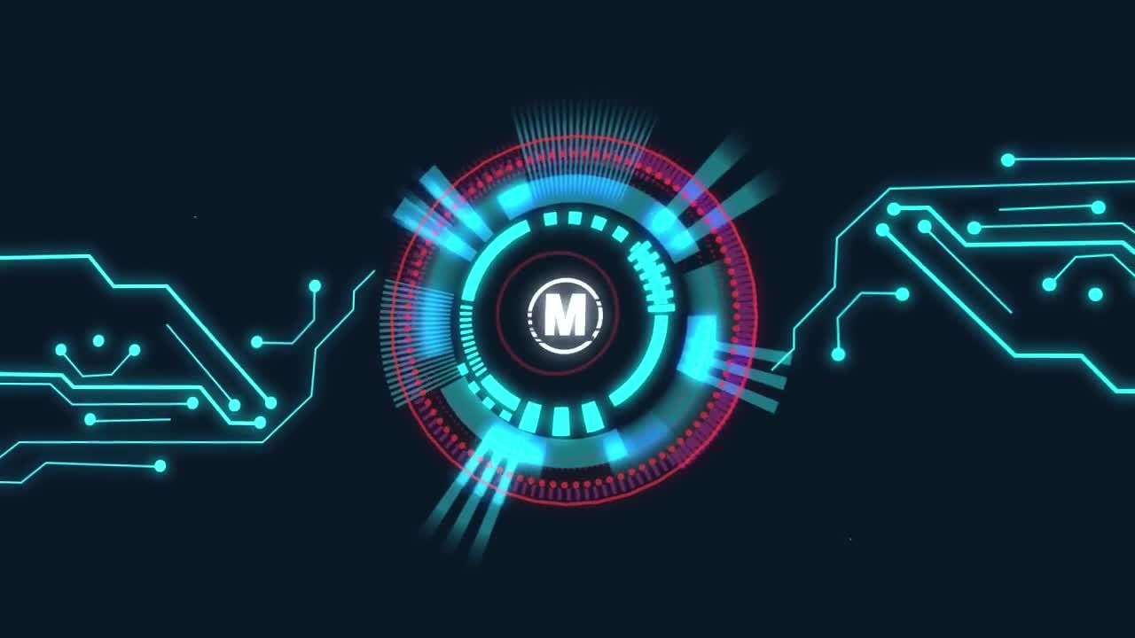 炫酷未来主义创造性动画徽标素材库精选AE模板