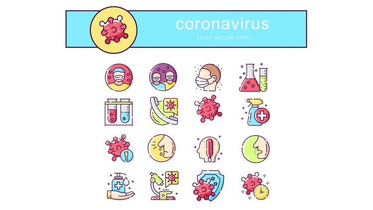 平面动画图标ae模板