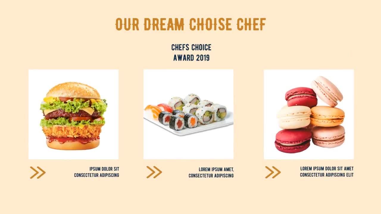 明亮动态的餐厅宣传动画素材库精选AE模板