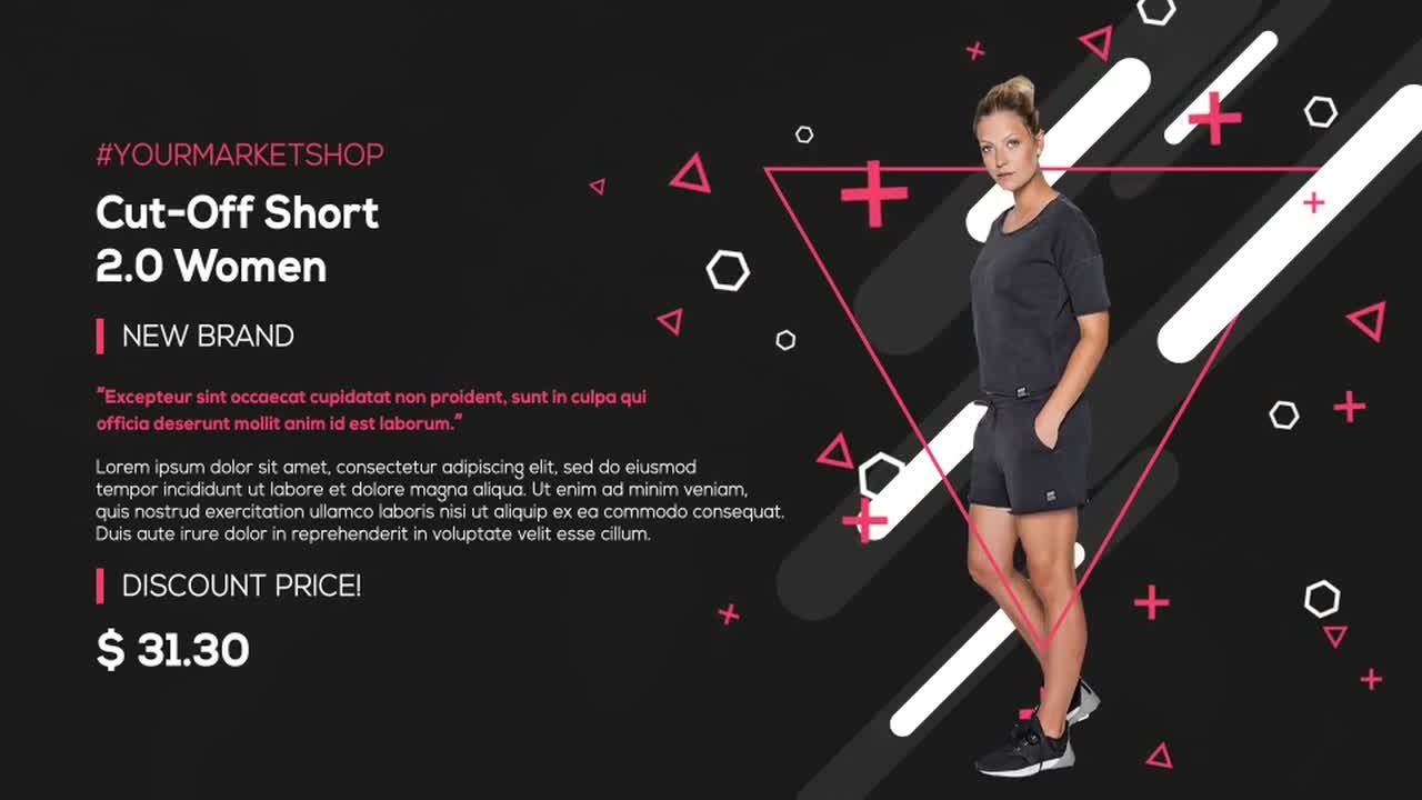 体育产品购物宣传动画素材库精选AE模板