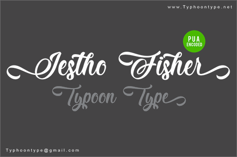 Jestho Fisher – Personal Use font素材之家精选英文字体