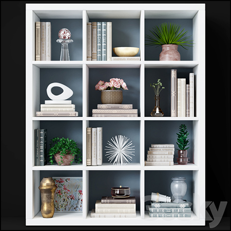 Ikea Callax Shelf置物架装饰品展示架素材之家精选3D模型