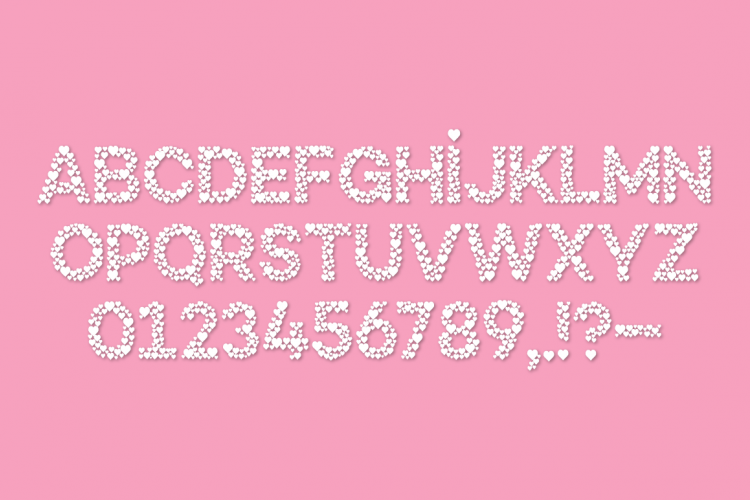 Countless Hearts – A Simple Love Font Regular插图1