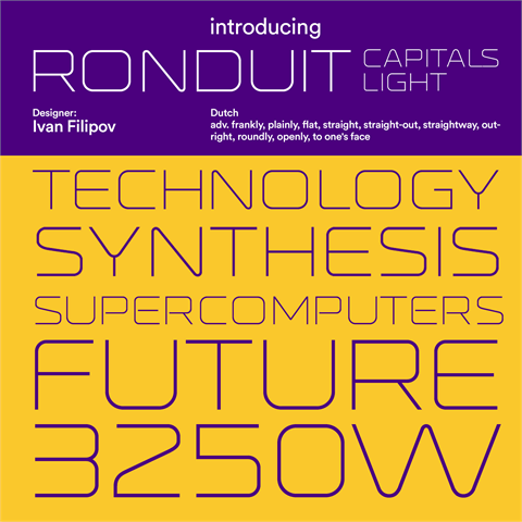 Ronduit Capitals Light font素材之家精选英文字体