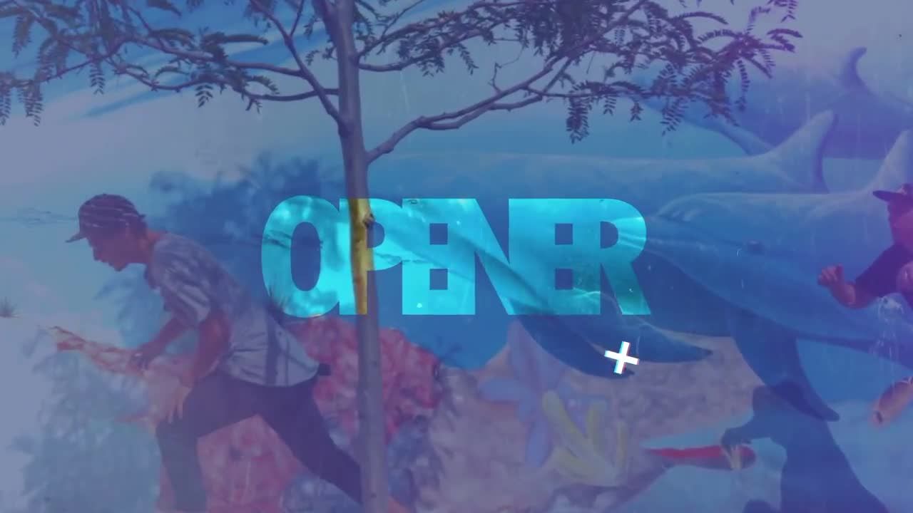 夏季开启者过渡动态动画照片素材库精选AE模板