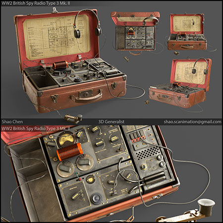 间谍无线电窃听收音机素材之家精选3D模型