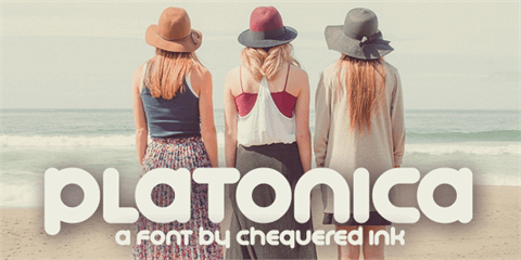 Platonica font素材之家精选英文字体