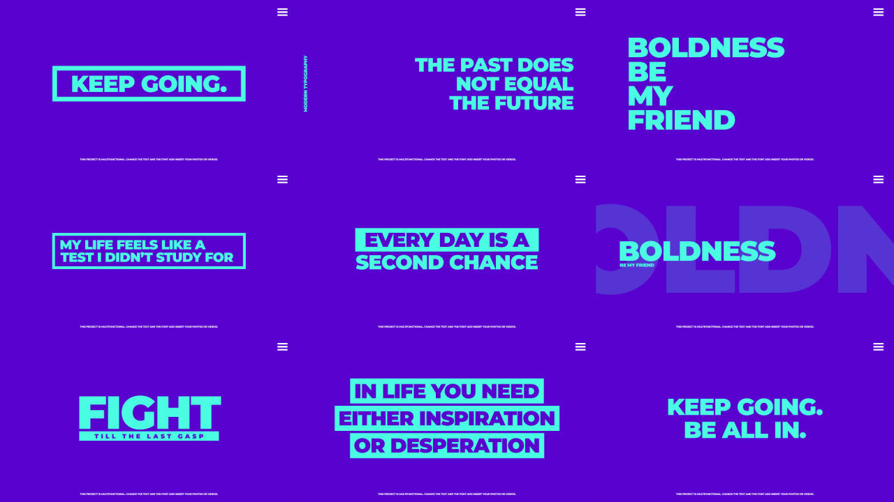 功能强大的现代版式标题素材库精选AE模板