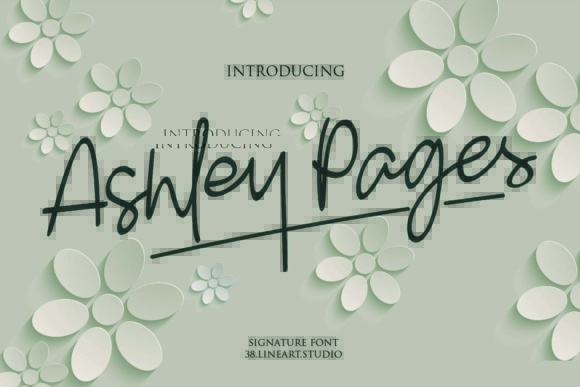 Ashley Pages Font插图1