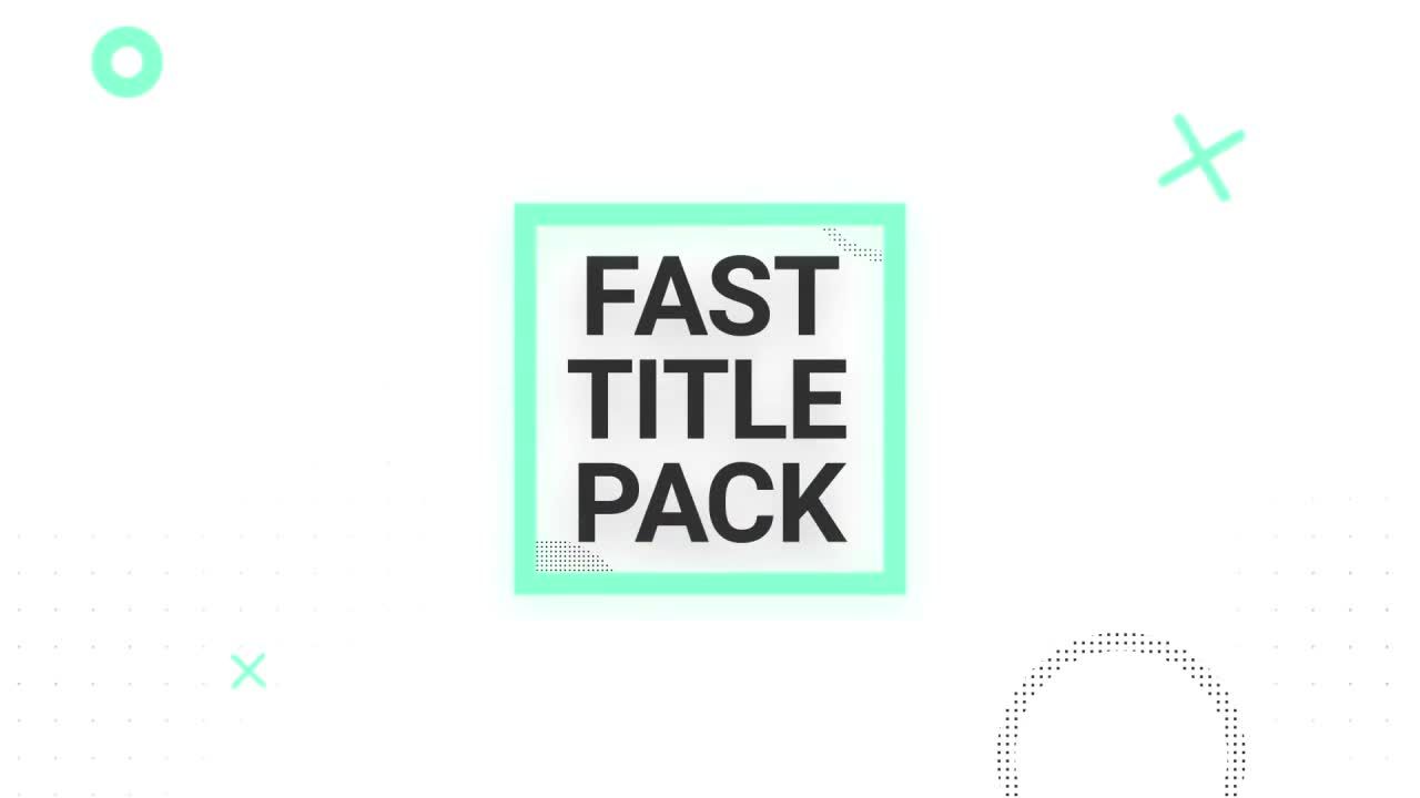 12个独特时尚标题素材库精选AE模板