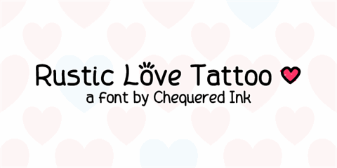 Rustic Love Tattoo font素材之家精选英文字体