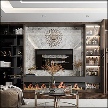 欧式公寓室内场景素材之家精选3D模型By NguyenDuc